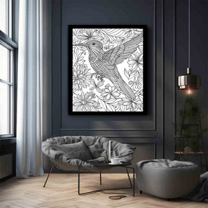Color Me Bird Art Print