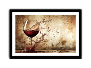 Wine Splash Art Print