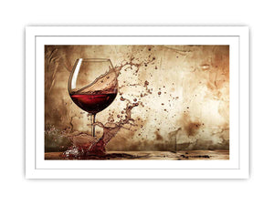 Wine Splash Streched canvas