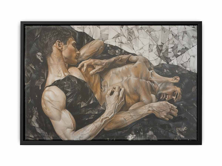 Homoerotic Painting canvas Print