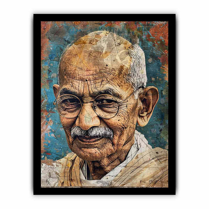 Karamchand Gandhi Art framed Print