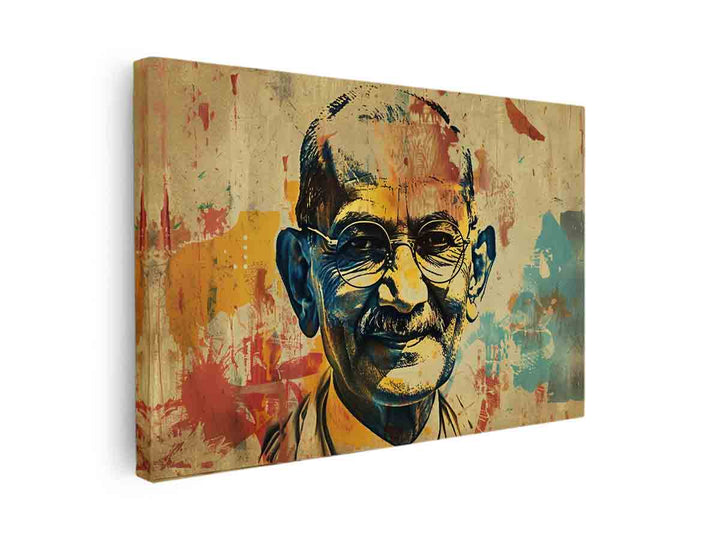 Mahatma Gandhi Art canvas Print