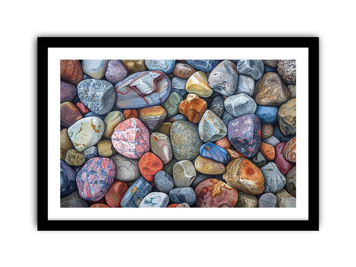 Rocks Painting framed Print