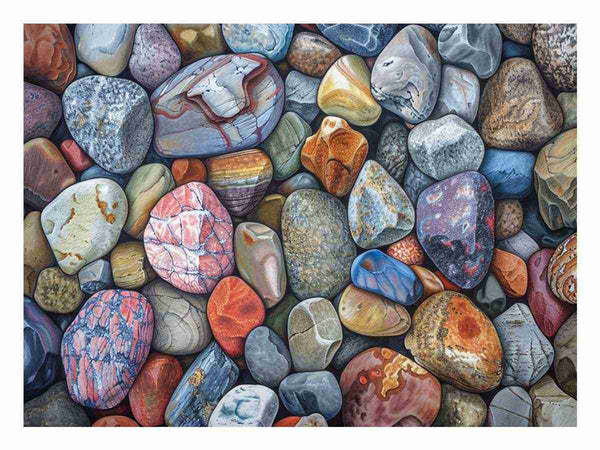 Rocks Painting Art Print