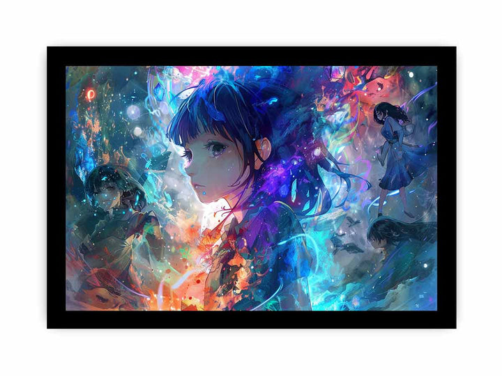 Anime Framed  Art framed Print