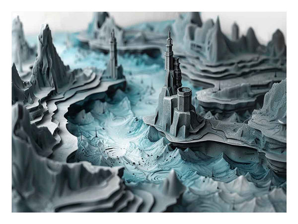 3D Painting Art Print