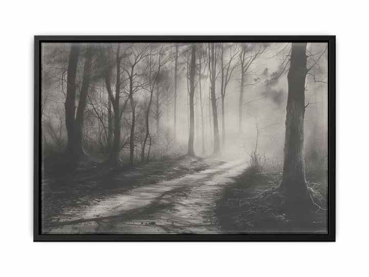 Charcoal Painting canvas Print