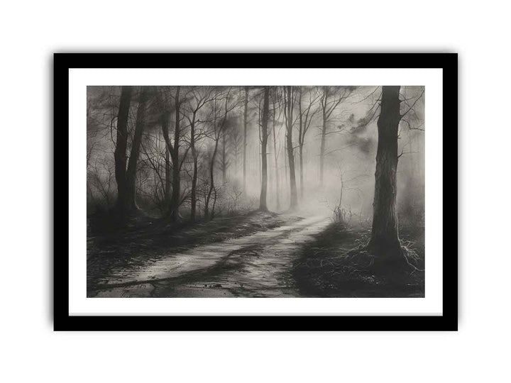 Charcoal Painting framed Print