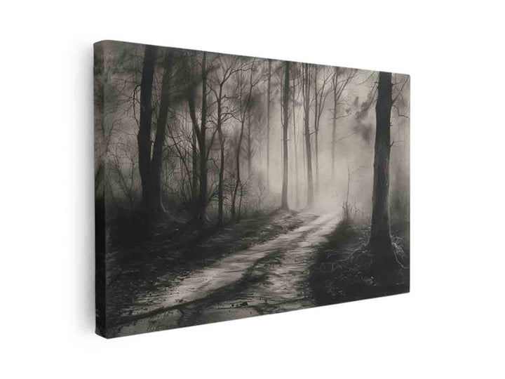 Charcoal Painting canvas Print