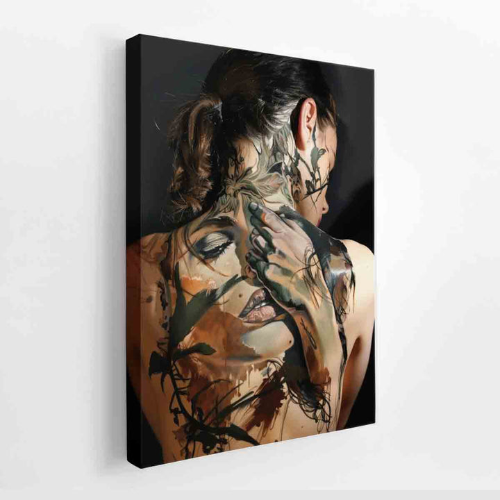 Female Body Art  canvas Print