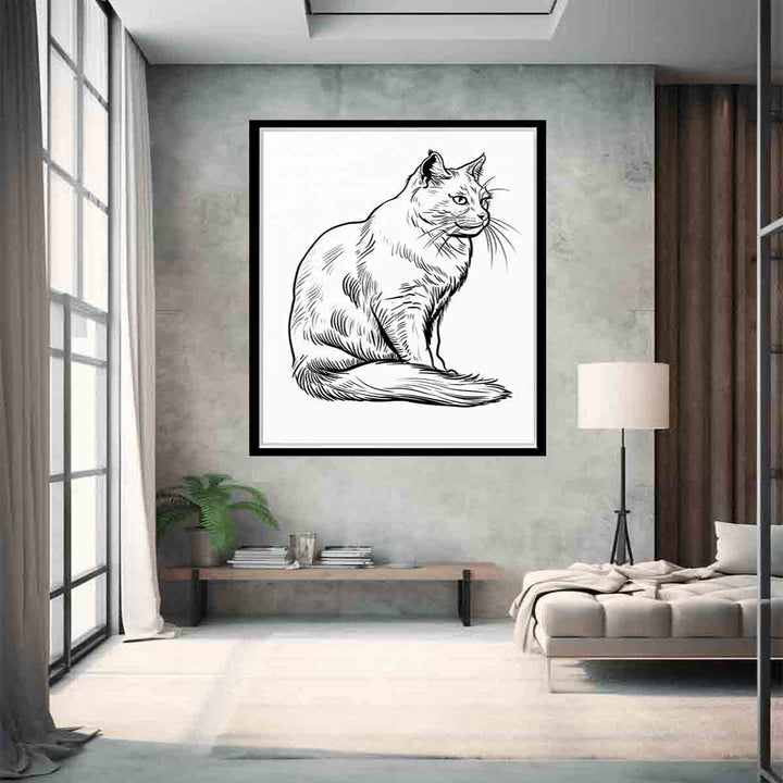 Colour me Cat Art Print