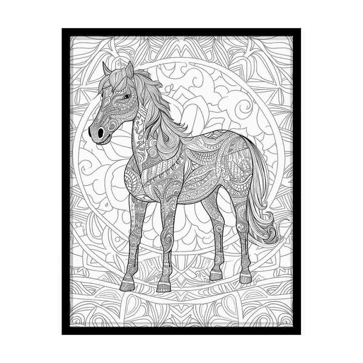 Colour me Horse canvas Print