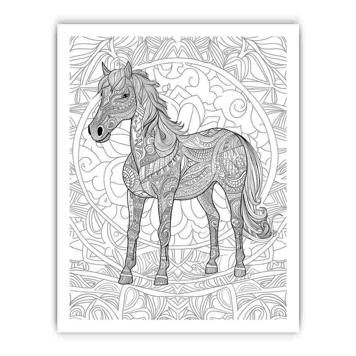 Colour me Horse framed Print
