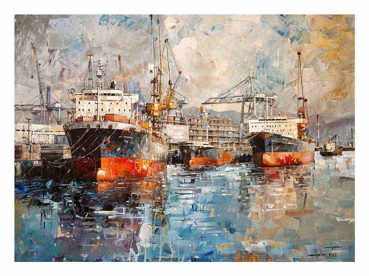 Port Painting Art Print
