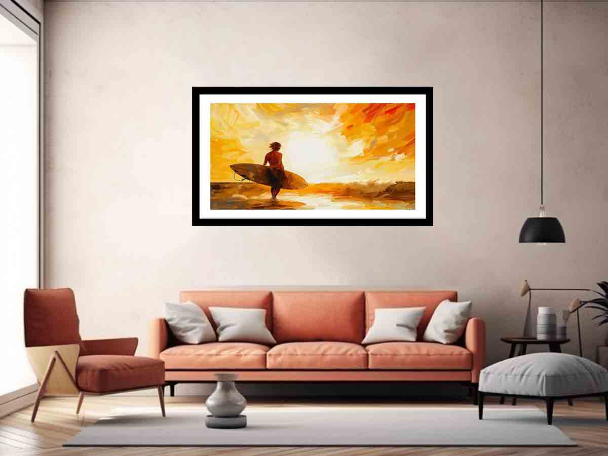 Surfer in the Sun