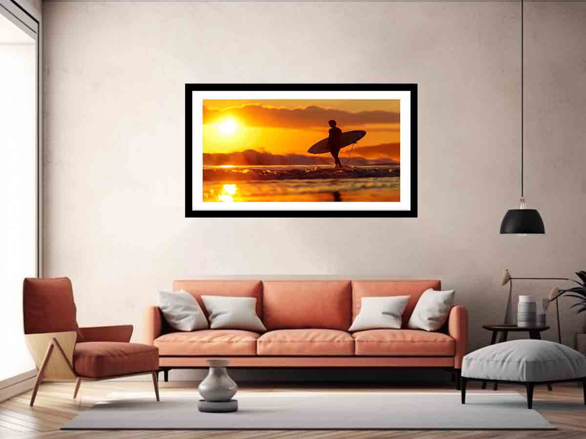Surfer in the Sun
