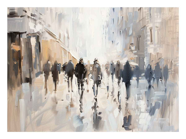 Walking in Paris Art Print