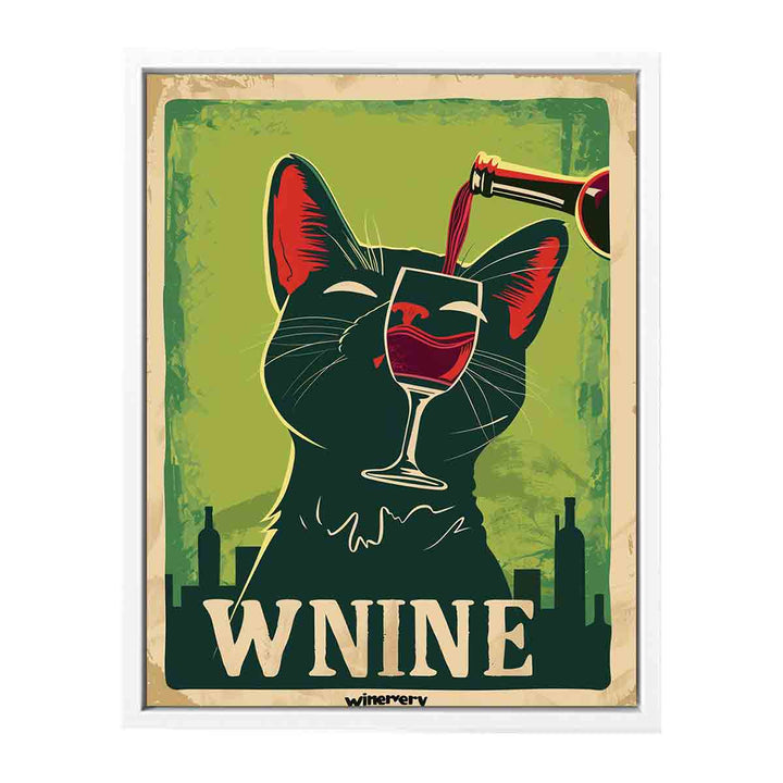 Cat red wine Art Painting