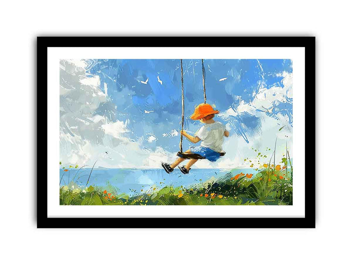 Swinging Art framed Print