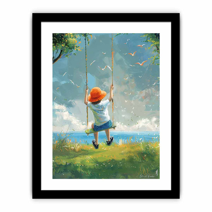 Swinging Art framed Print