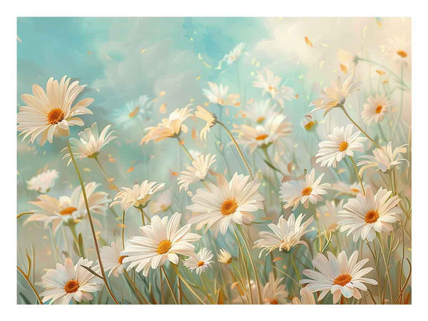 Daisies Flower Art Print