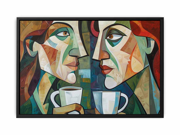 Coffee Talk Art canvas Print