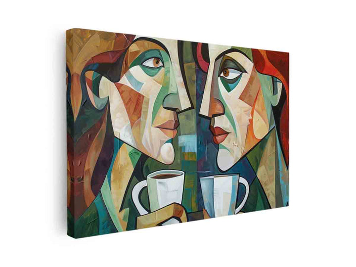 Coffee Talk Art canvas Print
