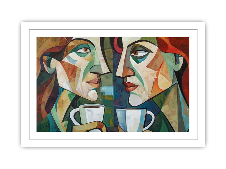 Coffee Talk Art framed Print