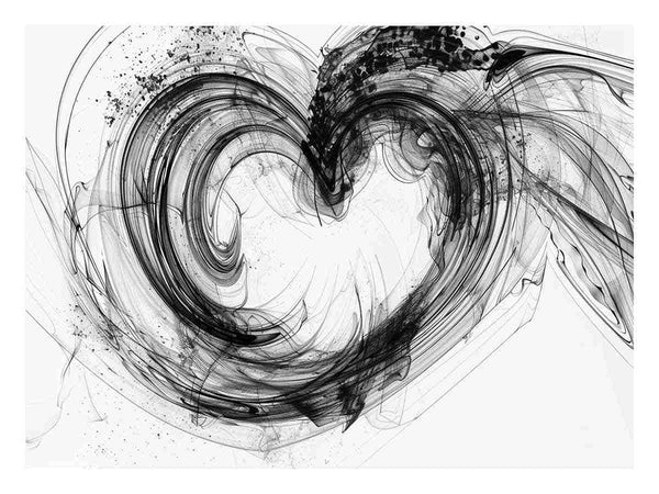 Abstract heart Art  Print