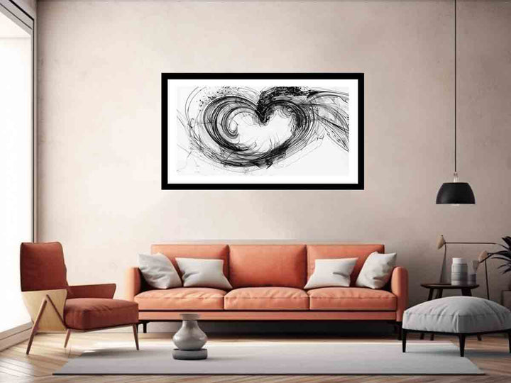 Abstract heart Art  Print