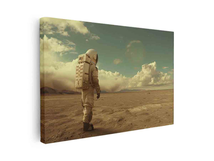 Astronaut Walk Art canvas Print