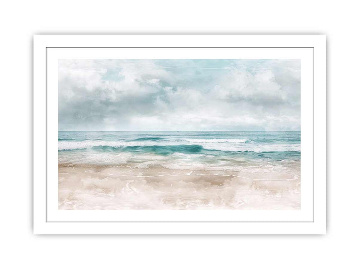 Abstract Beach Art framed Print