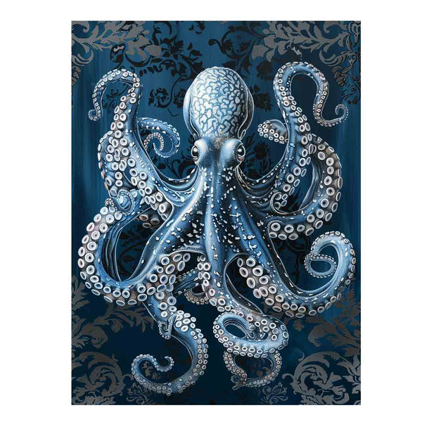 Blue Octopus Art Print