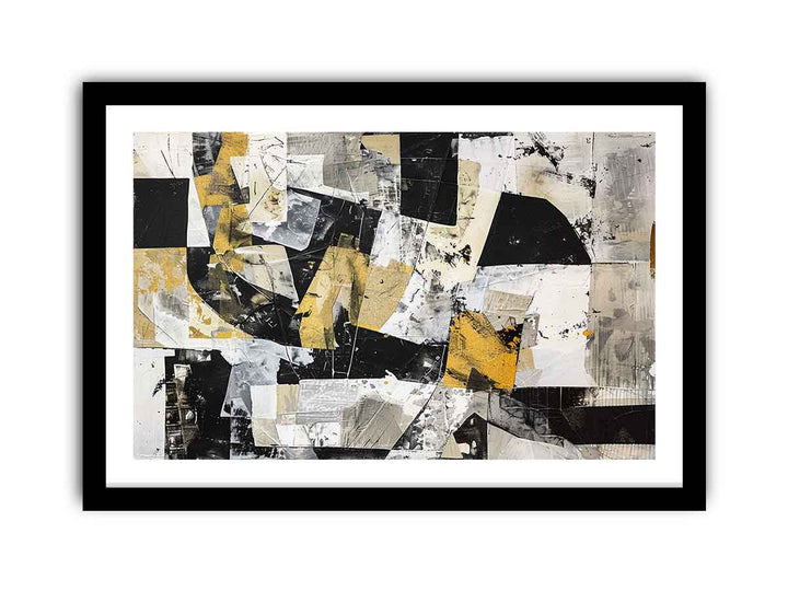 Abstract Squares   framed Print