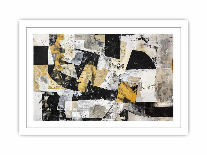Abstract Squares   framed Print