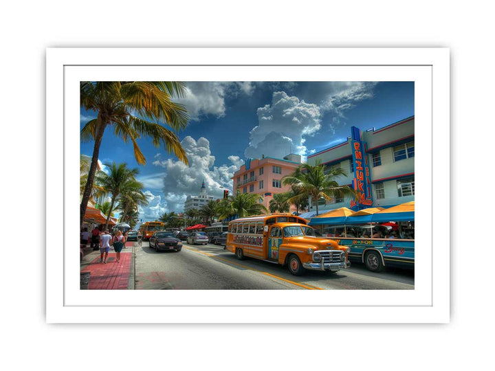 Miami Art framed Print