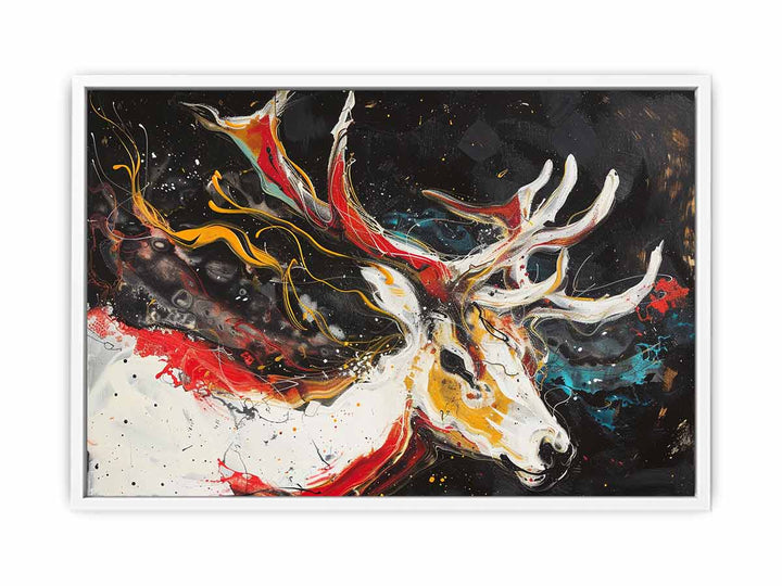 Abstract Stag Art Painting