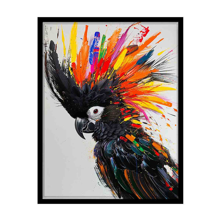Colorful cockatoo canvas Print