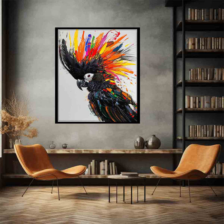 Colorful cockatoo Art Print