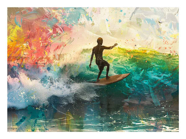 RainbowSurf Art Print