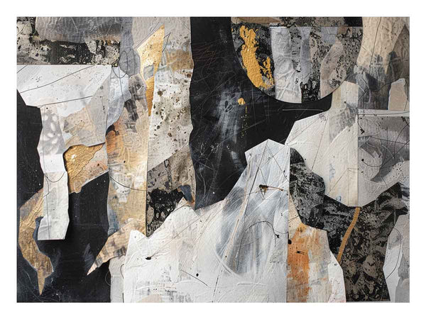 Abstract collage Art Print