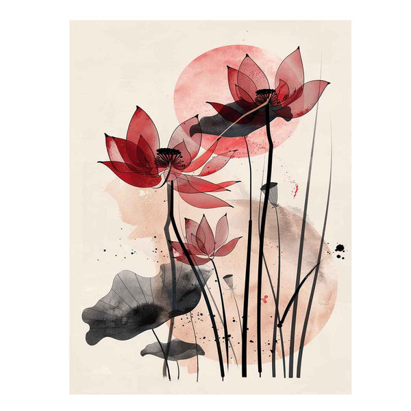 Modern Lotus Art Print