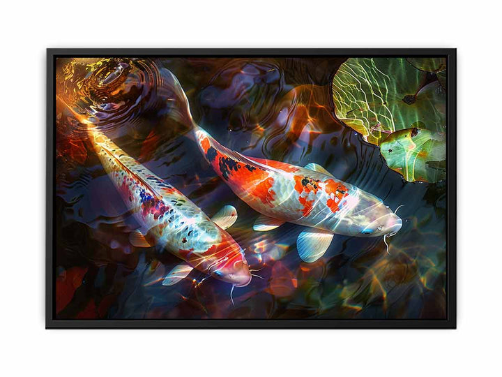 Koi Fish Art canvas Print