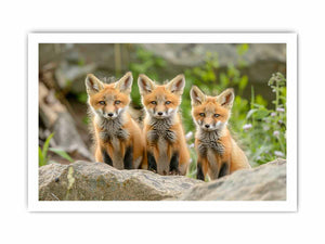 Red Fox Art framed Print