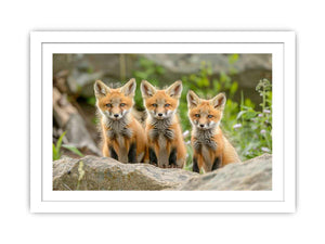 Red Fox Art framed Print