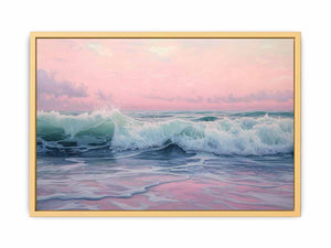 Pink Sea Painting Poster
