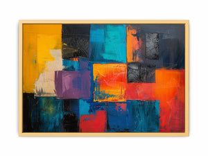 Abstract Squares Art Poster