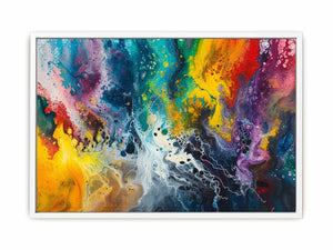 Abstract Waves Art Canvas Print