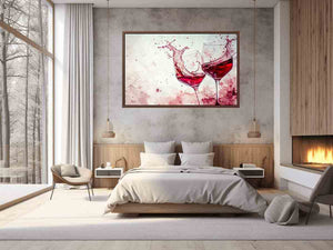 Red wine Splash Art