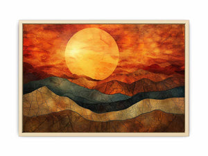 Desert Sun Framed Print